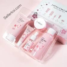 Laikou Japan Sakura Skincare Set (5 Pcs)